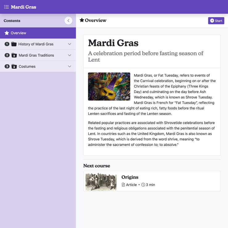 LXP Media & Content Player